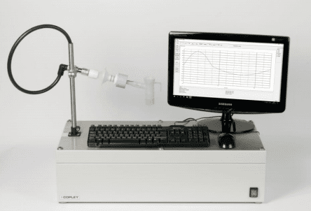 BRS 2100 set up for DDU testing of nebulisers