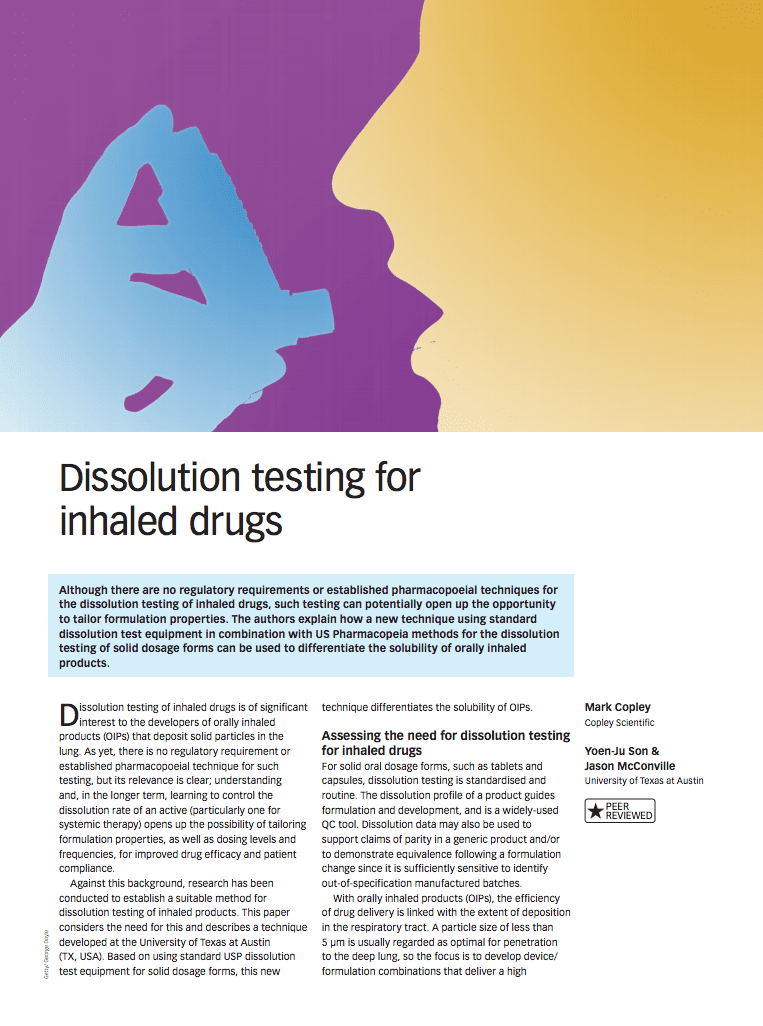 Pharmaceutical Technology Europe Article 2010