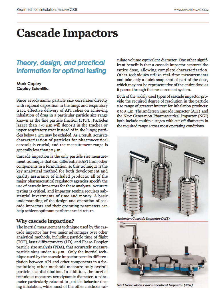 Inhalation Article 2008