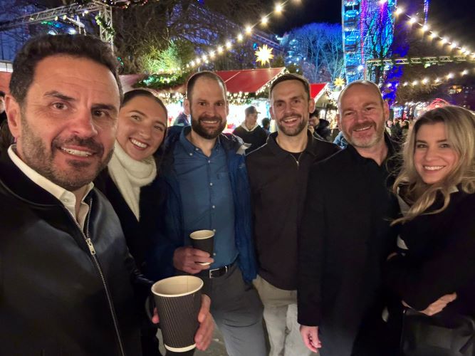 Copley team at the Edinburgh Christmas Market